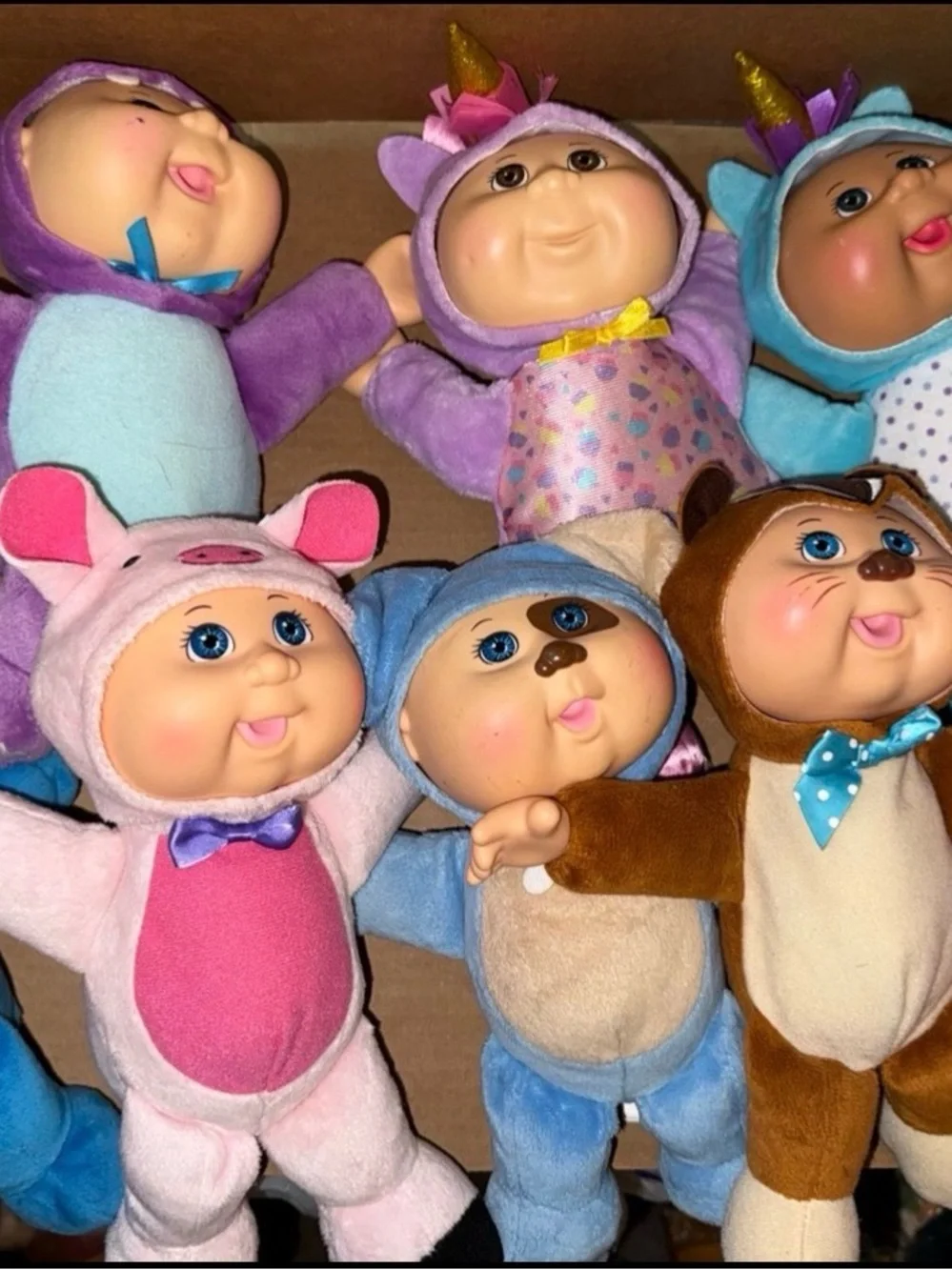 Cabbage Patch Kids Cutie Dolls Pig Elephant Dog Unicorn Hippo Bear Lot 9 CPK
